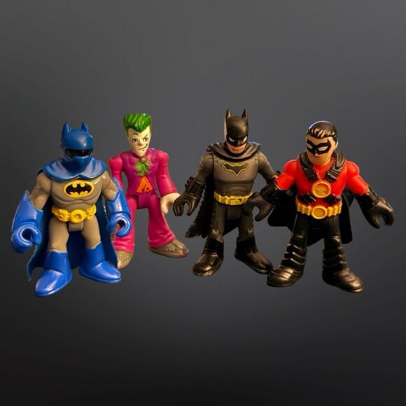 Imaginext DC Super Heroes Joker Gotham Batman BatCycle Glider Wings Jet Pack - Picture 2 of 13